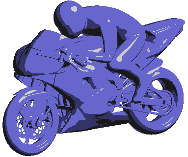 Tooned motorbike example